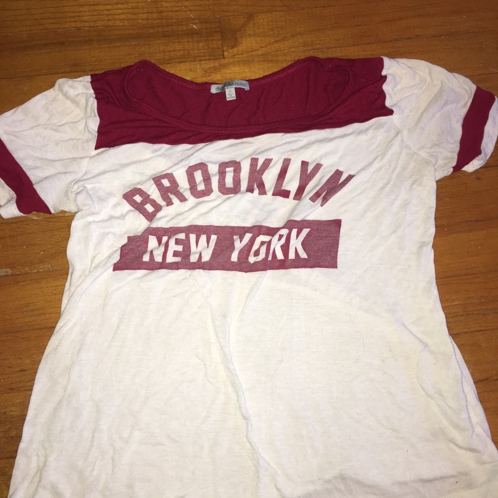 Charlotte Russe Brooklyn NYC Red Shirt